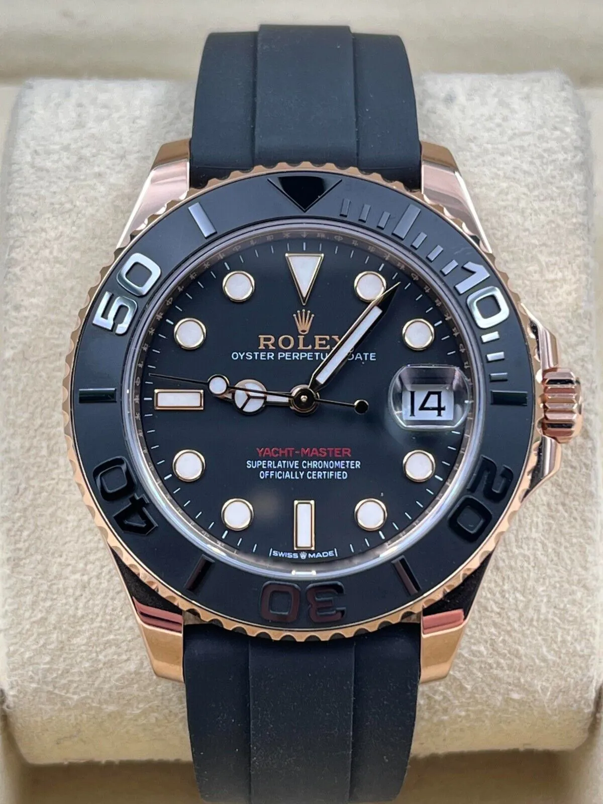 Rolex Yacht-Master 37 268655 37mm Rose gold Black