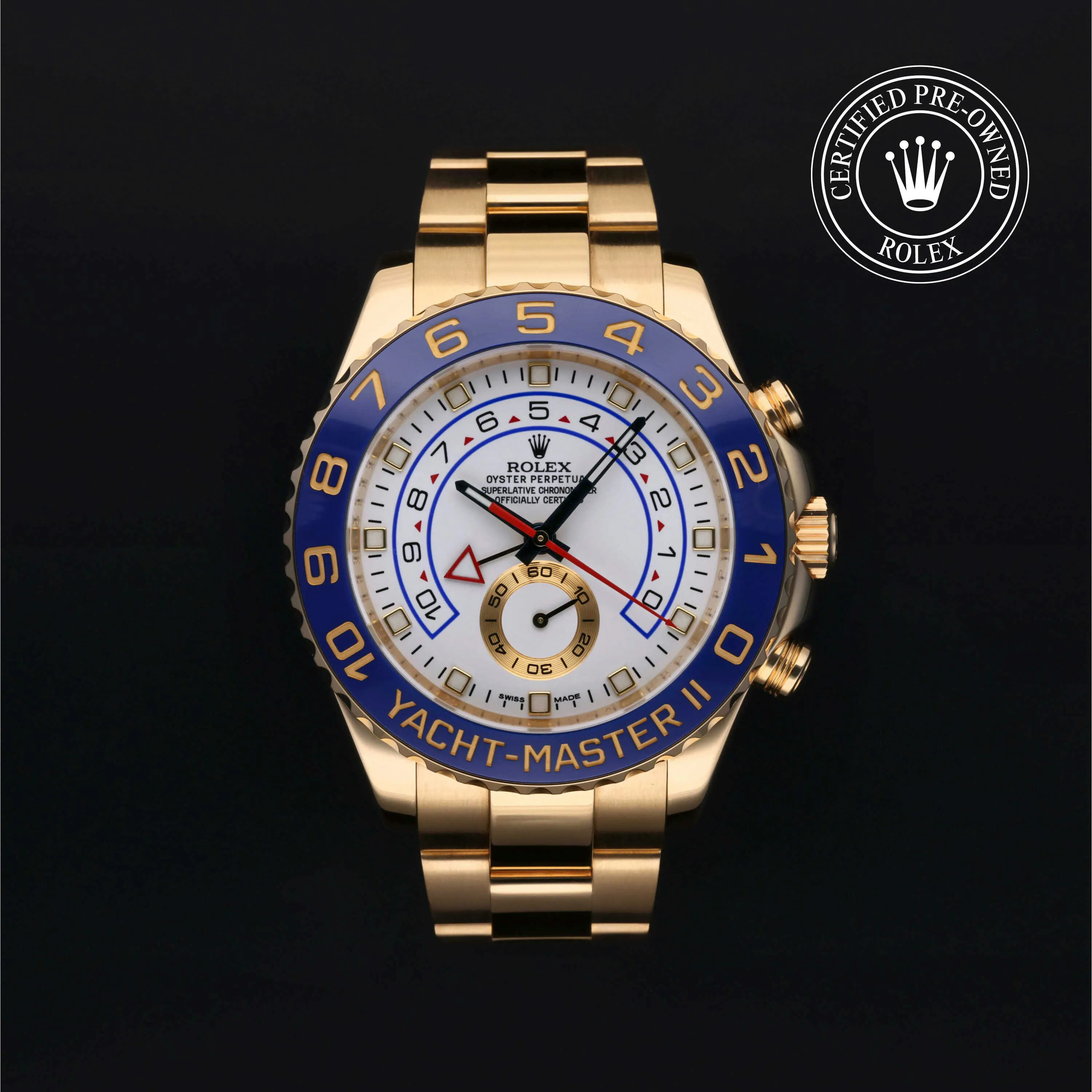 Rolex Yacht-Master II 116688-0001 44mm Yellow gold White