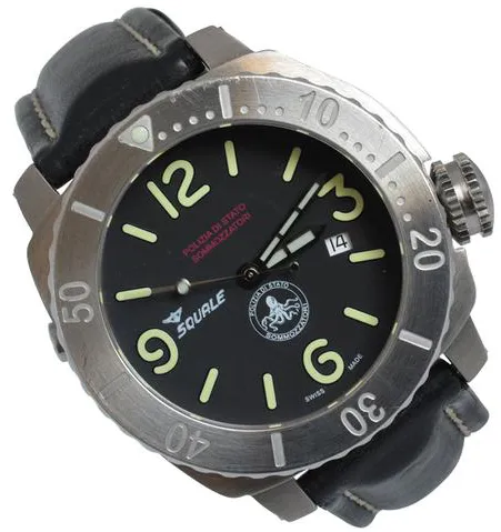 Squale 46mm Stainless steel Black