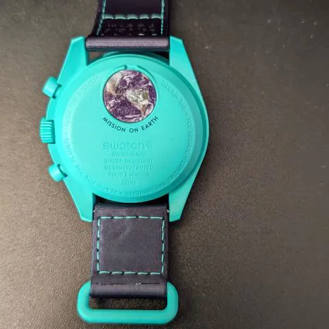 Swatch Moonswatch SO33G100 42mm Blue 6