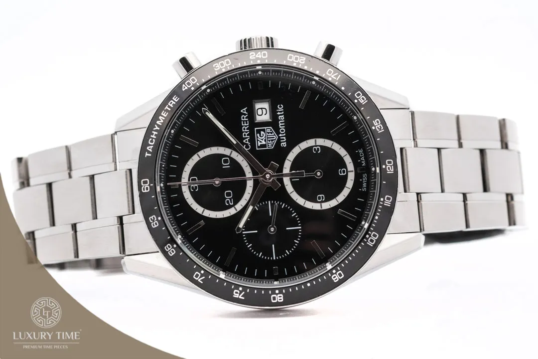 TAG Heuer Carrera Calibre 16 CV2010.BA0786 41mm Stainless steel Black 1