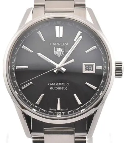 TAG Heuer Carrera Calibre 5 WAR211A.BA0782 39mm Stainless steel Black