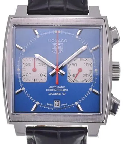 TAG Heuer Monaco Calibre 12 CAW2111.FC6183 40mm Stainless steel Blue