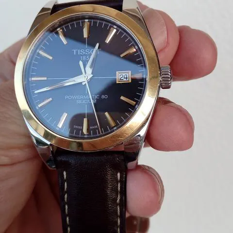 Tissot Gentleman T927.407.46.041.01 40mm Yellow gold and Stainless steel Blue 3