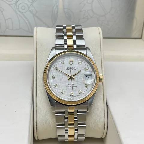 Tudor Prince Date 74033 34mm Yellow gold and Stainless steel Silver