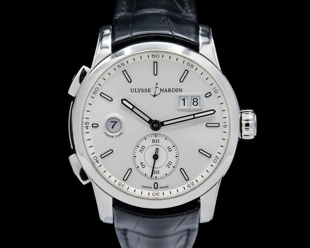 Ulysse Nardin Dual Time 3343-126/91 42mm Stainless steel Silver