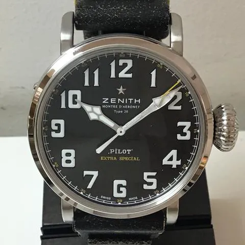 Zenith Pilot 03.2434.679/20.I010 45mm Stainless steel Gray