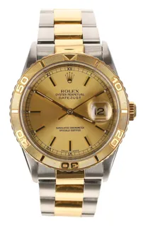 Rolex Datejust Turn-O-Graph 16263 Yellow gold and Stainless steel Champagne