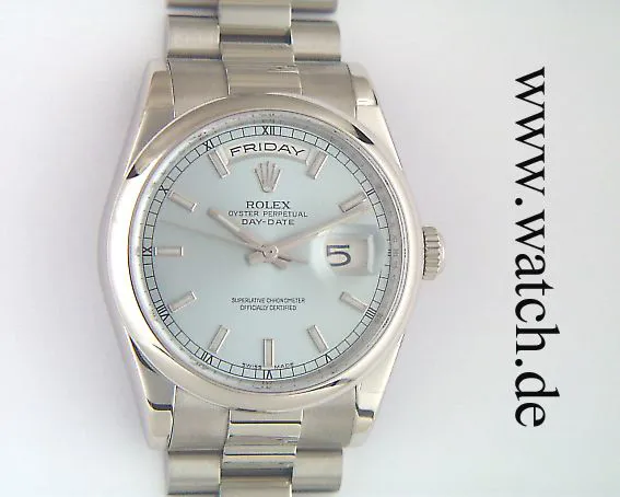 Rolex Day-Date 36 118206 36mm Platinum