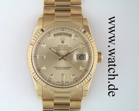 Rolex Day-Date 36 118238 36mm Yellow gold Champagne