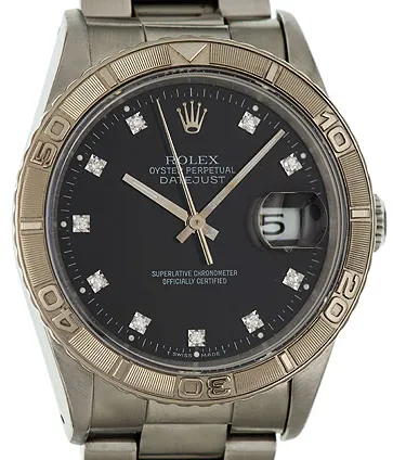 Rolex Datejust Turn-O-Graph 16264 36mm Stainless steel Black