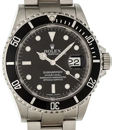 Rolex Submariner 16610LN 40mm Stainless steel Black