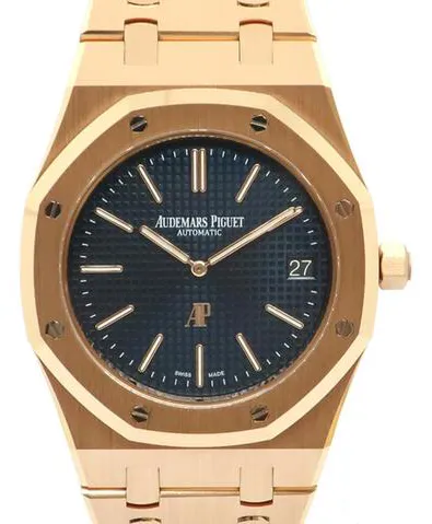 Audemars Piguet Royal Oak 15202OR.OO.1240OR.01 39mm Rose gold Blue