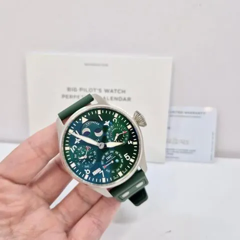 IWC Big Pilot IW503608 46mm Stainless steel Green