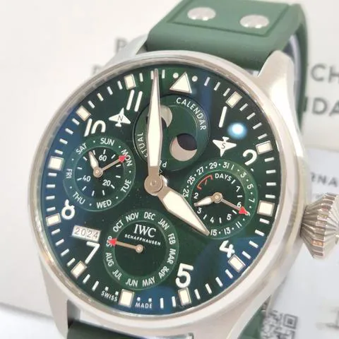 IWC Big Pilot IW503608 46mm Stainless steel Green 2