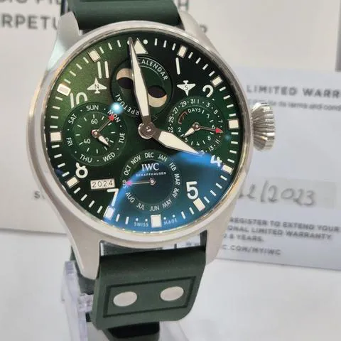 IWC Big Pilot IW503608 46mm Stainless steel Green 4