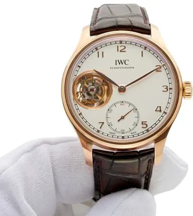 IWC Portuguese Tourbillon IW546302 43mm Rose gold Silver 1