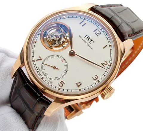 IWC Portuguese Tourbillon IW546302 43mm Rose gold Silver 4