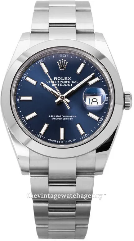 Rolex Datejust 41 126300-0001 41mm Oystersteel Blue