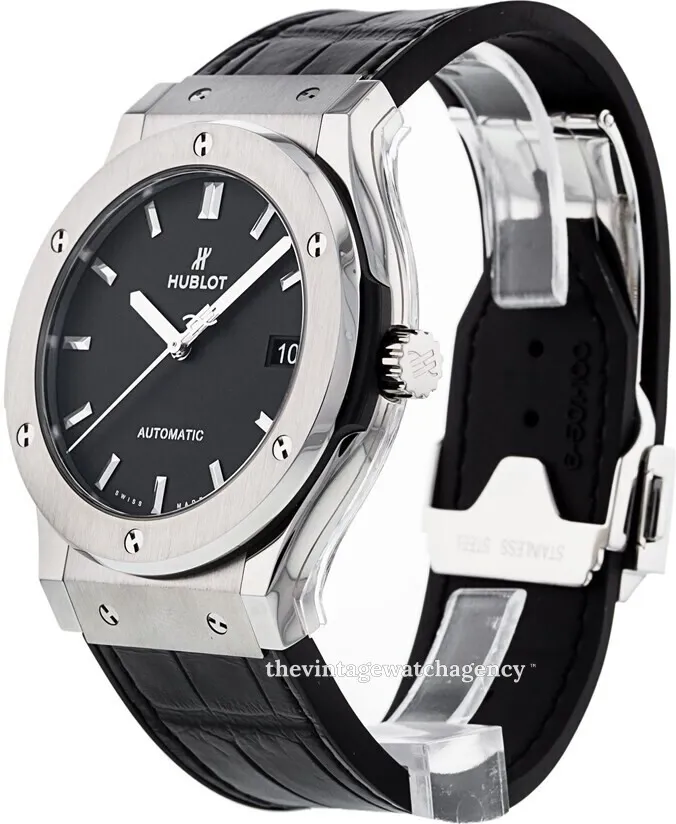 Hublot Classic Fusion 511.NX.1171.LR 45mm Brushed/polished titanium Black 1