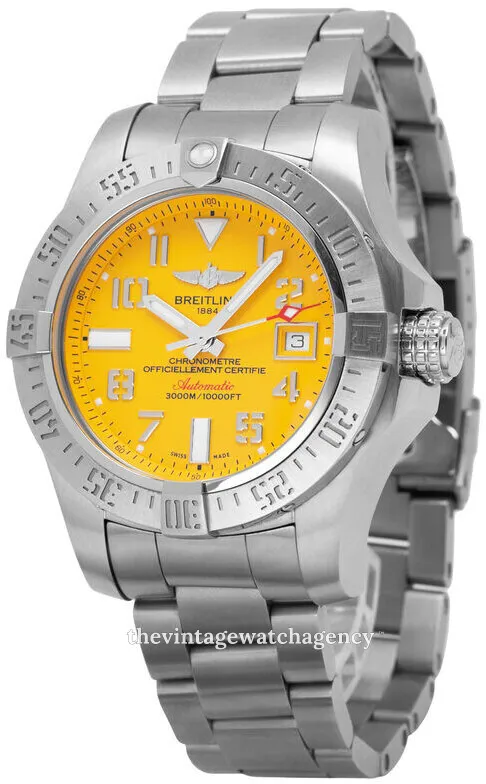 Breitling Avenger A17331101I1A1 45mm Stainless steel Yellow 1