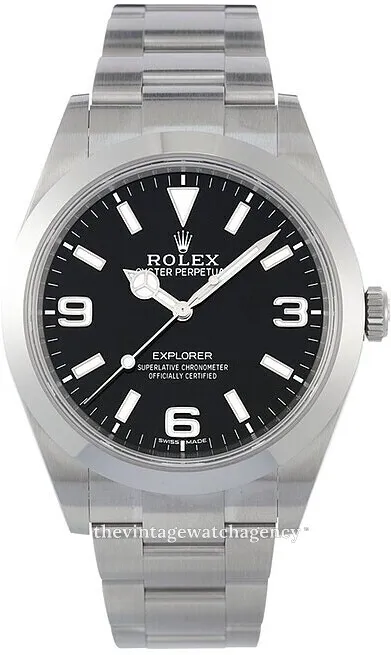 Rolex Explorer 214270-0003 39mm Stainless steel Black