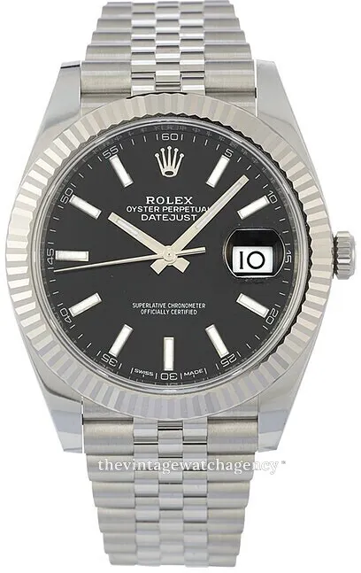 Rolex Datejust 41 126334-0018 41mm White gold and Oystersteel Black