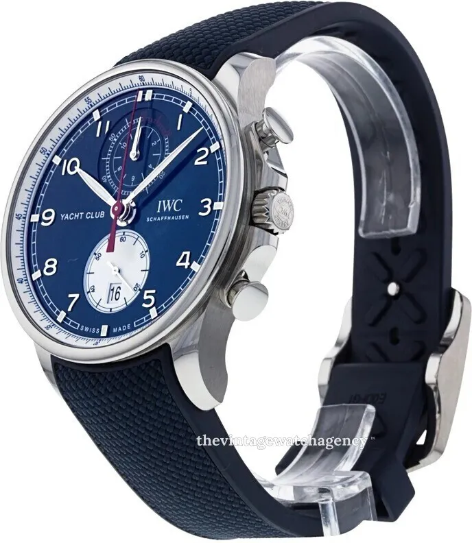 IWC Portugieser IW390704 44.5mm Stainless steel Blue 1