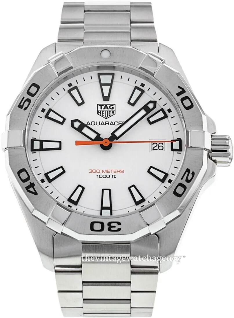 TAG Heuer Aquaracer 300M WBD1111.BA0928 41mm Stainless steel White