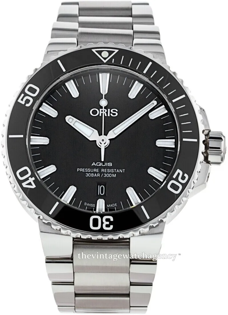 Oris Aquis 01 733 7730 4154-07 8 24 05PEB 43.5mm Stainless steel Black