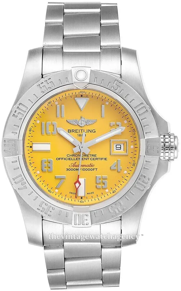 Breitling Avenger II Seawolf A1733110/I519/169A 45mm Stainless steel Yellow