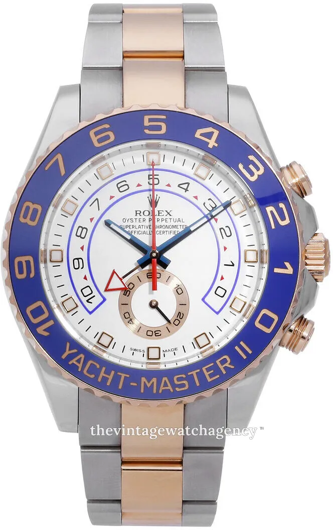 Rolex Yacht-Master II 116681-0002 44mm Oystersteel and Everose gold White