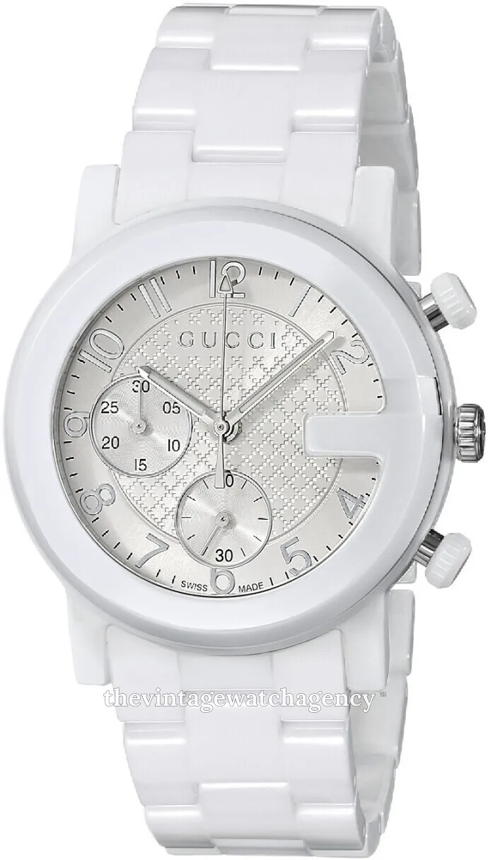 Gucci G-Chrono YA101353 38mm Ceramic White