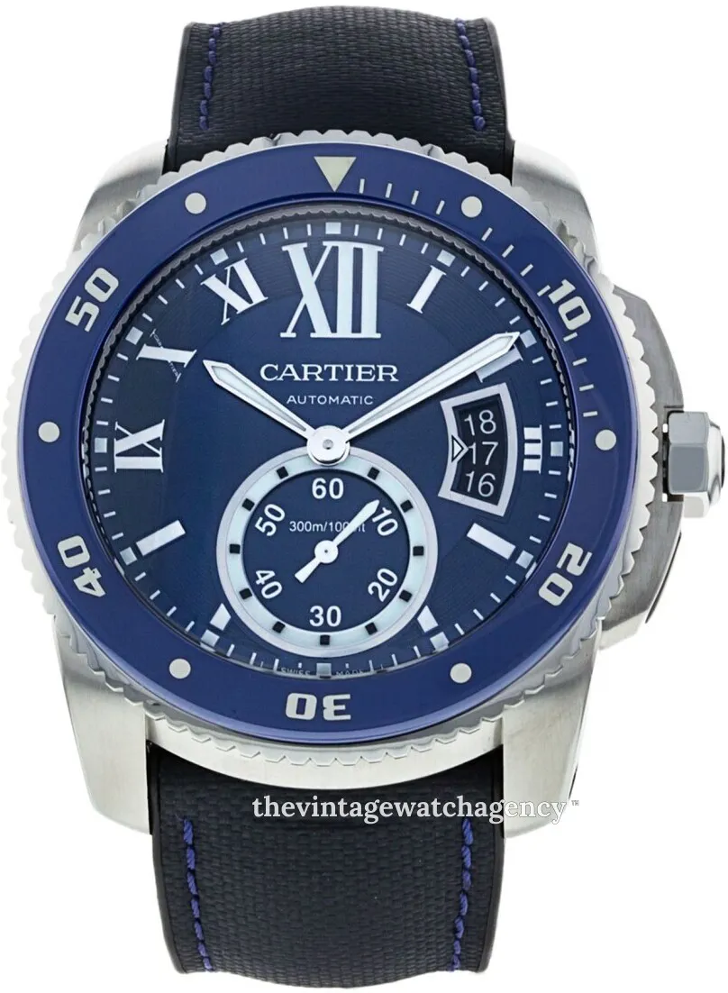 Cartier Calibre de Cartier WSCA0010 42mm Stainless steel Blue