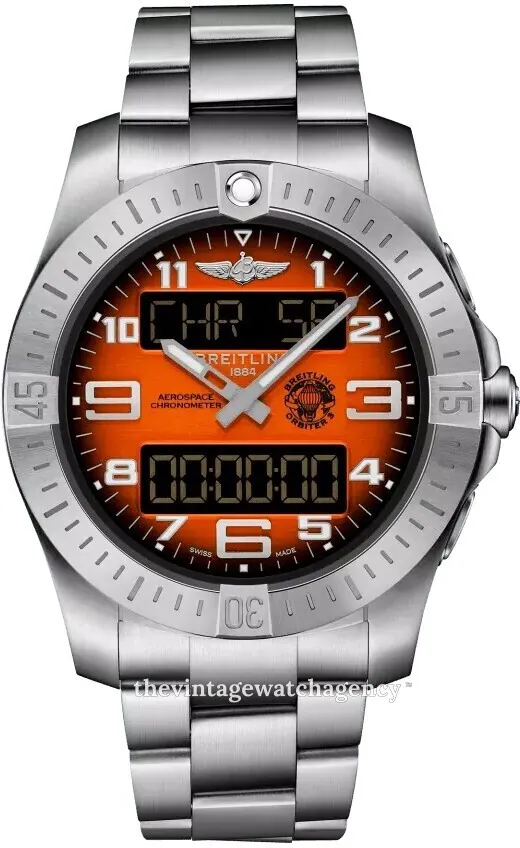 Breitling Aerospace EB70101A1O1E1 43mm Brushed/polished titanium Orange