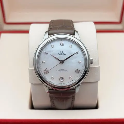 Omega De Ville 434.13.34.20.55.001 34mm Stainless steel White