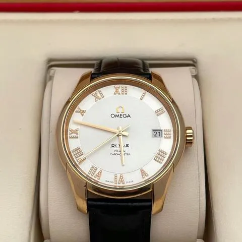 Omega De Ville 431.53.41.21.52.001 41mm Rose gold Silver