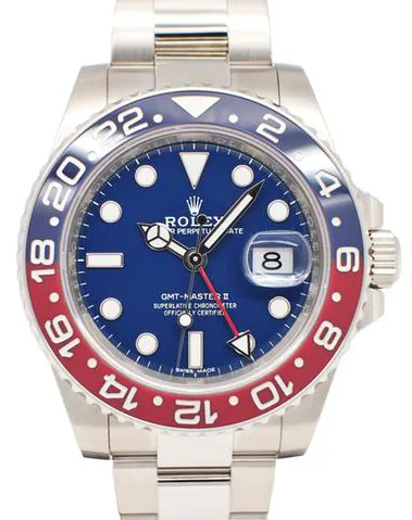 Rolex GMT-Master II 116719BLRO 40mm White gold Blue