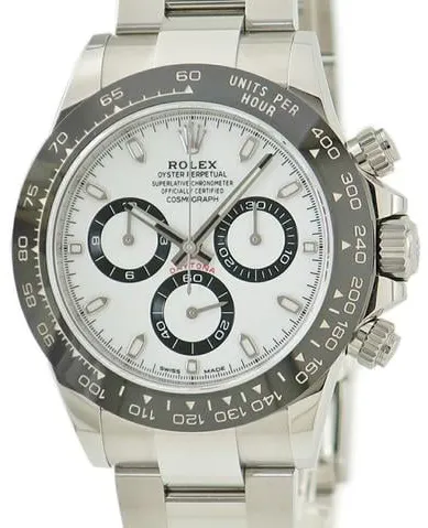 Rolex Daytona 116500LN 40mm Stainless steel White