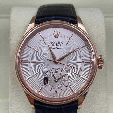 Rolex Cellini 50525 39mm Rose gold Silver