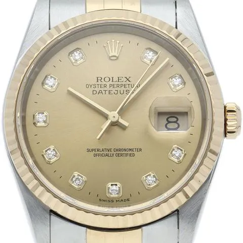 Rolex Datejust 16233G 36mm Stainless steel Champagne