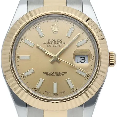 Rolex Datejust II 116333 41mm Stainless steel Champagne