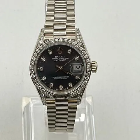 Rolex Lady-Datejust 69159 26mm White gold Blue