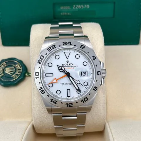 Rolex Explorer II 226570 42mm Stainless steel White