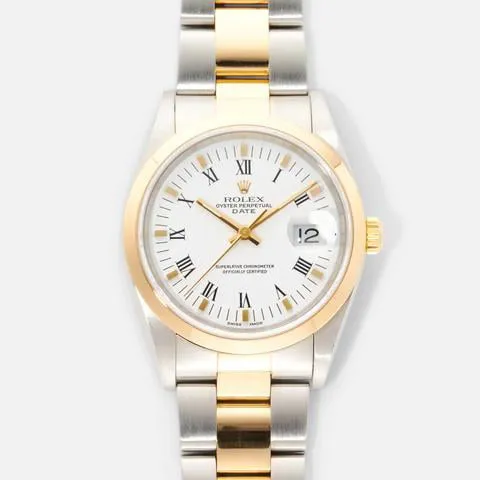 Rolex Oyster Perpetual Date 15203 34mm Yellow gold and Stainless steel