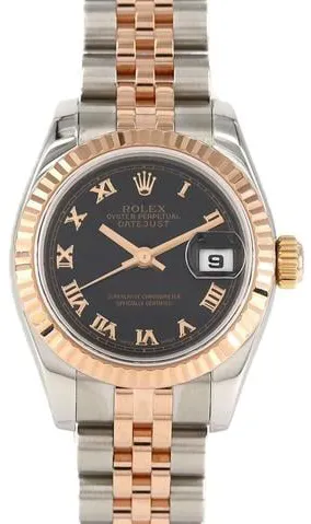 Rolex Lady-Datejust 179171 26mm Rose gold Black