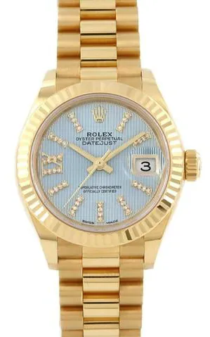 Rolex Lady-Datejust 279178 26mm Yellow gold Blue