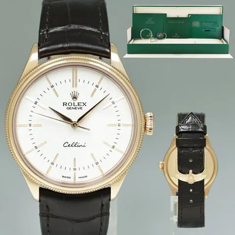 Rolex Cellini 50505 39mm Rose gold White