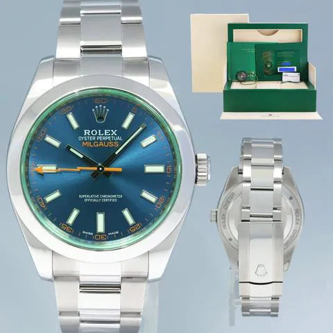 Rolex Milgauss 116400GV 40mm Stainless steel Blue