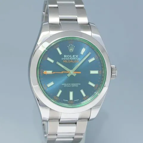 Rolex Milgauss 116400GV 40mm Stainless steel Blue 2